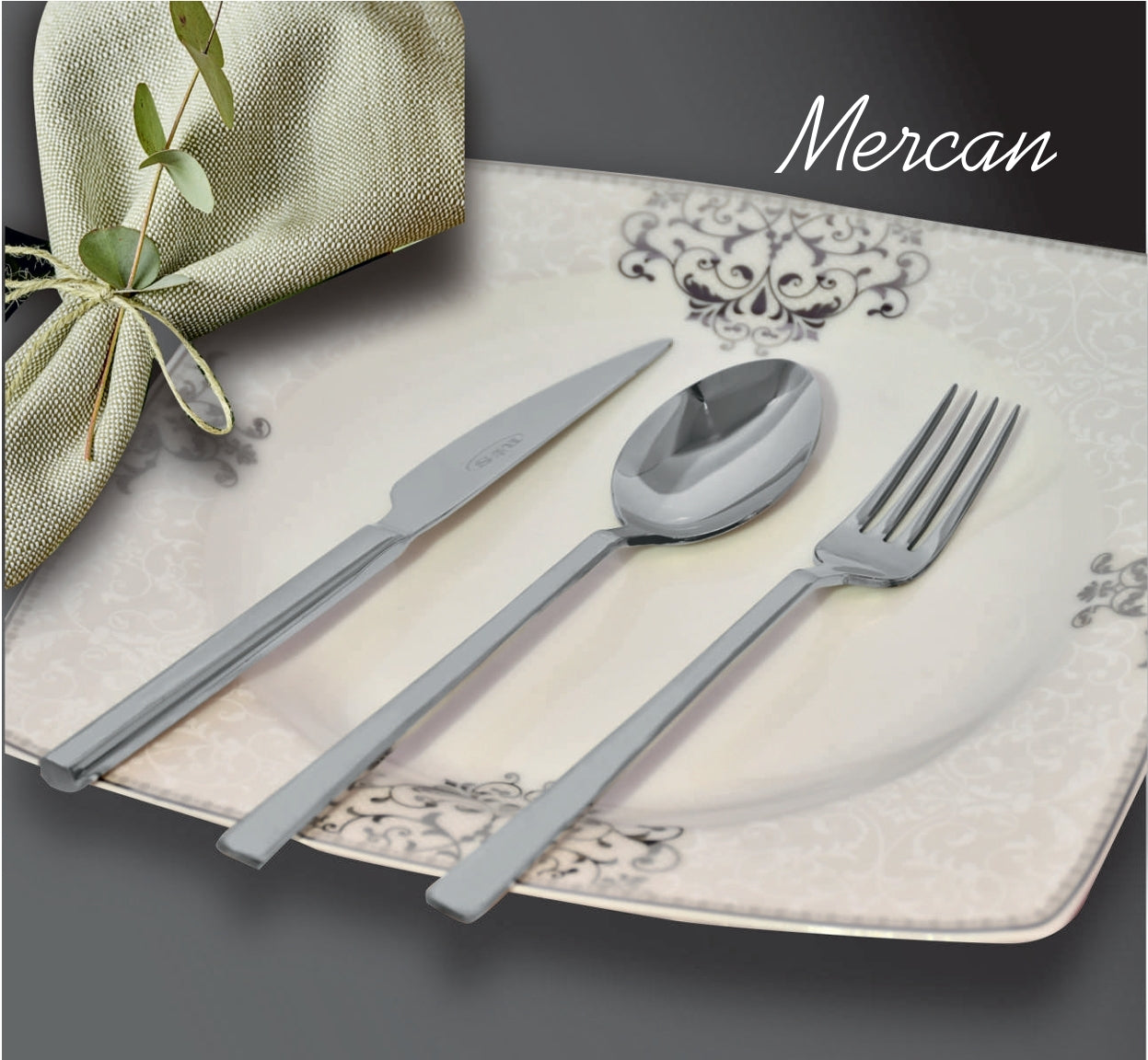 [MERCAN] 72-teiliges Besteckset Edelstahl 18/10