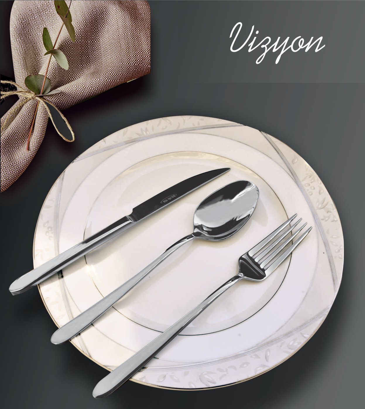 [VIZYON] 36-teiliges Besteckset aus hochwertigem 18/10 Edelstahl für 6 Personen